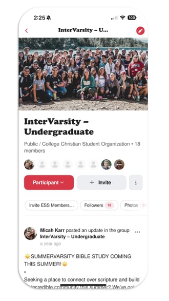 ESS App Screenshots - IV group