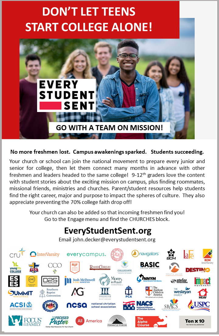 Every Student Sent - for Churches March