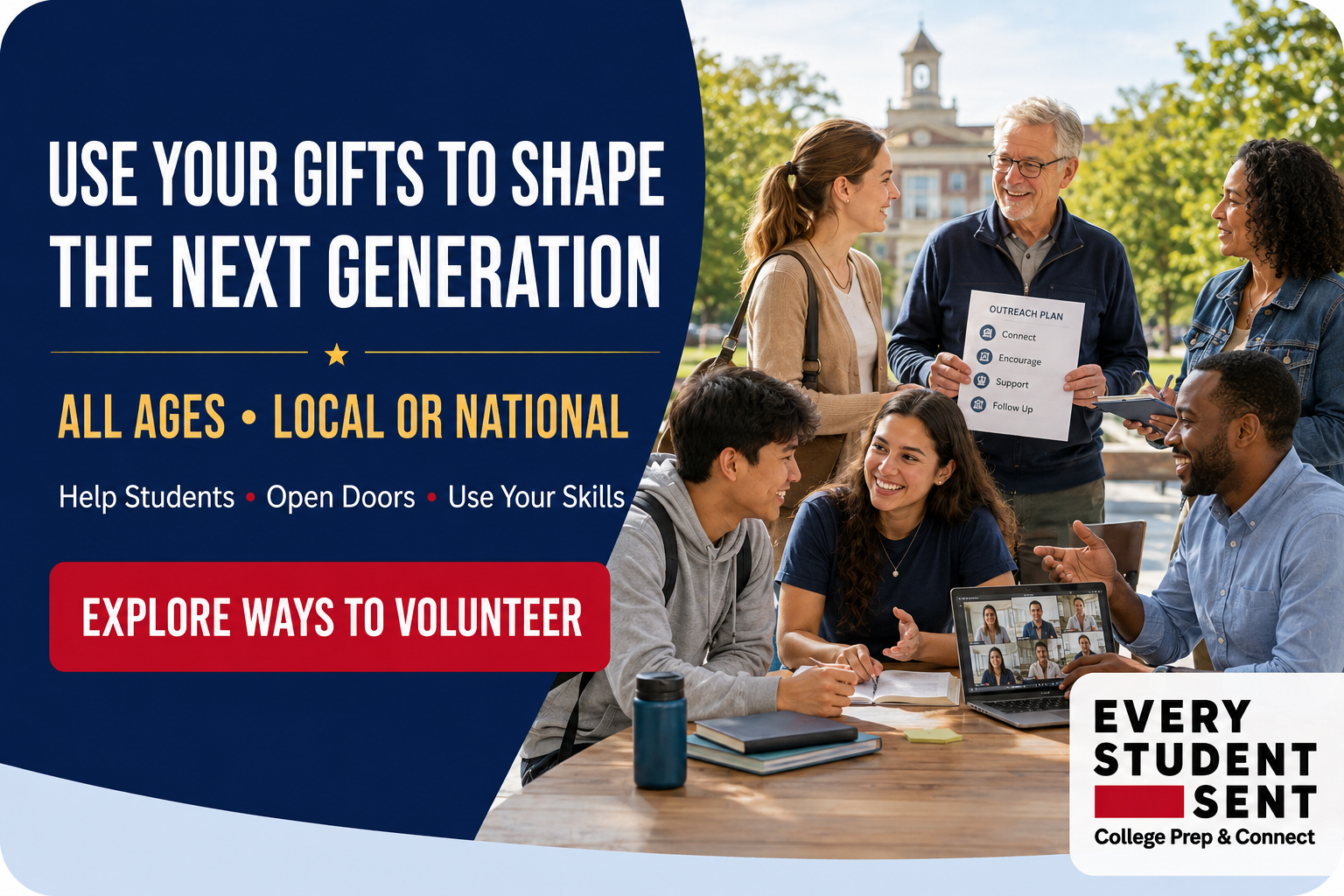 Use your gifts to shape the next generation