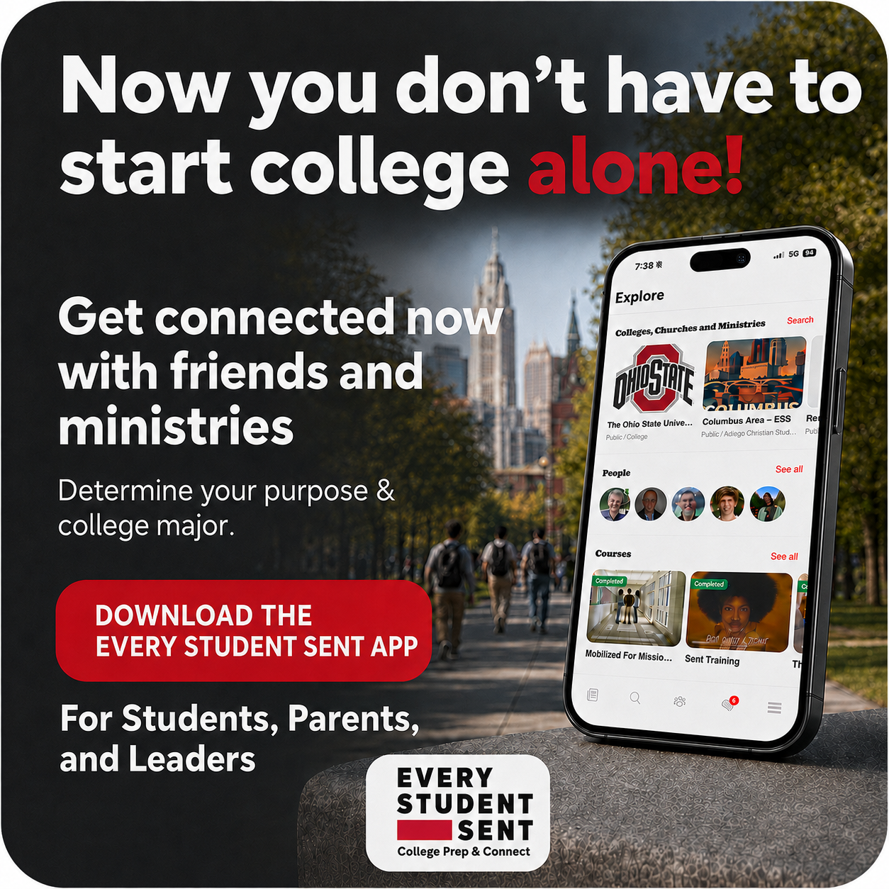 You dont have to start college alone-png